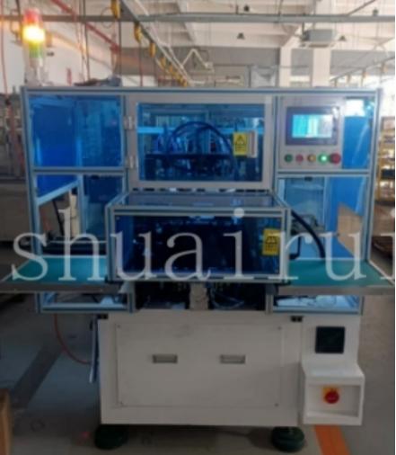 Stator çift istasyon sarma makinesi işlemi